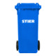 STIER 2-Rad-Müllgroßbehälter 120 l blau BxTxH 475x550x930 mm-2