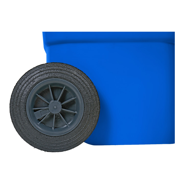 STIER 2-Rad-Müllgroßbehälter 120 l blau BxTxH 475x550x930 mm