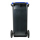 STIER 2-Rad-Müllgroßbehälter 120 l grau/blau BxTxH 475x550x930 mm-4