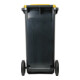 STIER 2-Rad-Müllgroßbehälter 120 l grau/gelb BxTxH 475x550x930 mm-2