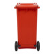 STIER 2-Rad-Müllgroßbehälter 120 l rot BxTxH 475x550x930 mm-4