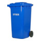 STIER 2-Rad-Müllgroßbehälter 240 l blau BxTxH 576x720x1067 mm-1
