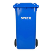 STIER 2-Rad-Müllgroßbehälter 240 l blau BxTxH 576x720x1067 mm-2