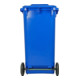 STIER 2-Rad-Müllgroßbehälter 240 l blau BxTxH 576x720x1067 mm