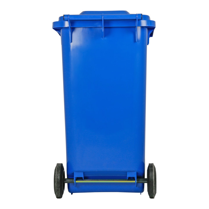 STIER 2-Rad-Müllgroßbehälter 240 l blau BxTxH 576x720x1067 mm
