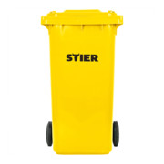 STIER 2-Rad-Müllgroßbehälter 240 l gelb BxTxH 576x720x1067 mm-2