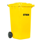 STIER 2-Rad-Müllgroßbehälter 240 l gelb BxTxH 576x720x1067 mm-2