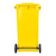 STIER 2-Rad-Müllgroßbehälter 240 l gelb BxTxH 576x720x1067 mm