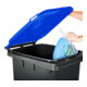 STIER 2-Rad-Müllgroßbehälter 240 l grau/blau BxTxH 576x720x1067 mm-4
