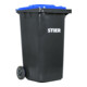 STIER 2-Rad-Müllgroßbehälter 240 l grau/blau BxTxH 576x720x1067 mm-5