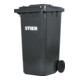 STIER 2-Rad-Müllgroßbehälter 240 l grau BxTxH 576x720x1067 mm-1