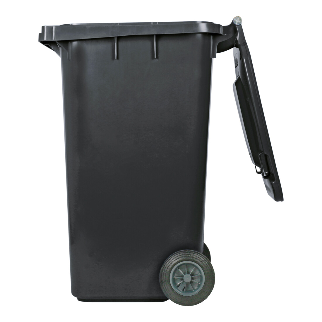 STIER 2-Rad-Müllgroßbehälter 240 l grau BxTxH 576x720x1067 mm