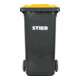 STIER 2-Rad-Müllgroßbehälter 240 l grau/gelb BxTxH 576x720x1067 mm-2