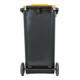 STIER 2-Rad-Müllgroßbehälter 240 l grau/gelb BxTxH 576x720x1067 mm-4