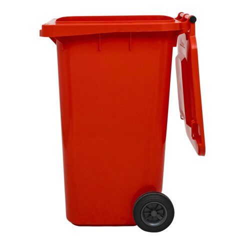 STIER 2-Rad-Müllgroßbehälter 240 l rot BxTxH 576x720x1067 mm