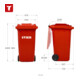 STIER 2-Rad-Müllgroßbehälter 240 l rot BxTxH 576x720x1067 mm-5
