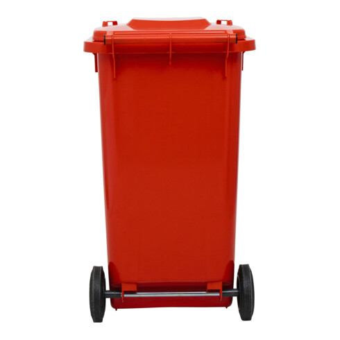 STIER 2-Rad-Müllgroßbehälter 240 l rot BxTxH 576x720x1067 mm