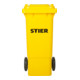 STIER 2-Rad-Müllgroßbehälter 80 l gelb BxTxH 445x520x939 mm-2