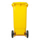 STIER 2-Rad-Müllgroßbehälter 80 l gelb BxTxH 445x520x939 mm