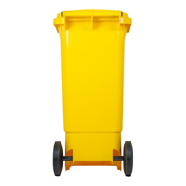 STIER 2-Rad-Müllgroßbehälter 80 l gelb BxTxH 445x520x939 mm