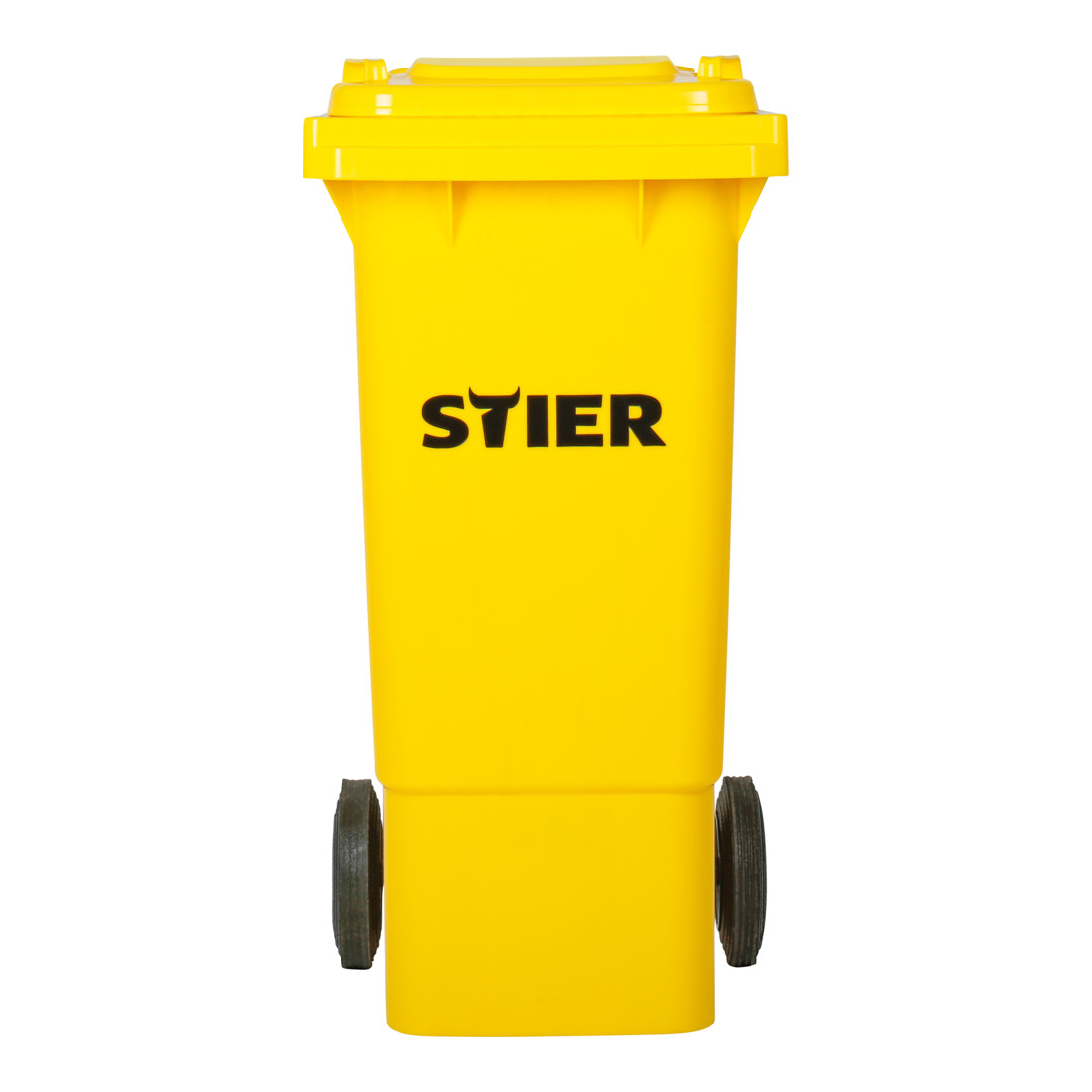 STIER 2-Rad-Müllgroßbehälter 80 l gelb BxTxH 445x520x939 mm