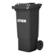 STIER 2-Rad-Müllgroßbehälter 80 l grau BxTxH 445x520x939 mm-1