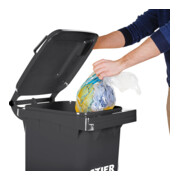 STIER 2-Rad-Müllgroßbehälter 80 l grau BxTxH 445x520x939 mm-2