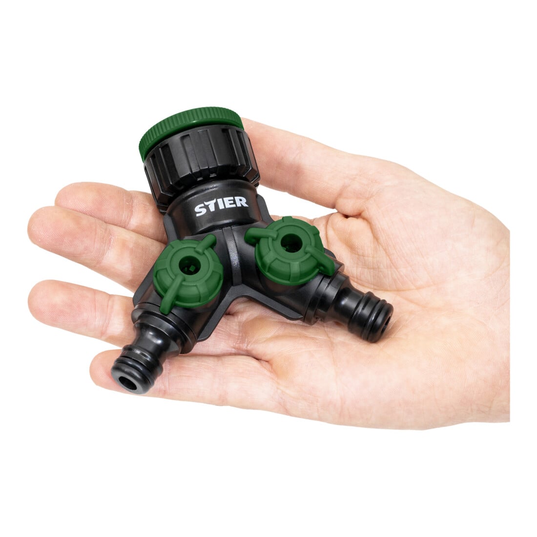 STIER 2-wegventiel/verdeler Premium 33,3 mm G1 inch en 26,5 mm G3/4 inch