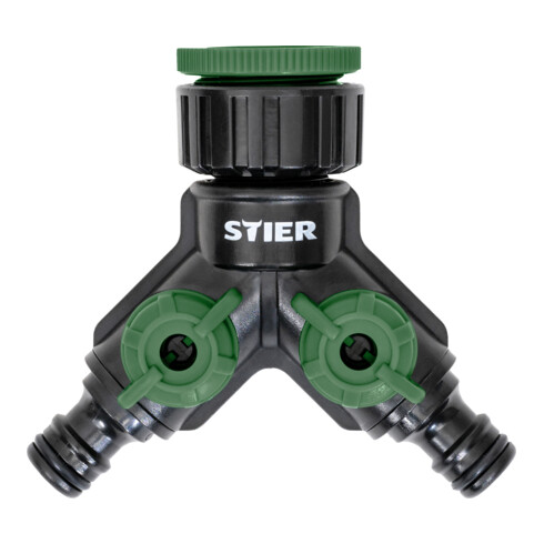 STIER 2-wegventiel/verdeler Premium 33,3 mm G1 inch en 26,5 mm G3/4 inch