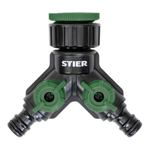 STIER 2-wegventiel/verdeler Premium 33,3 mm G1 inch en 26,5 mm G3/4 inch
