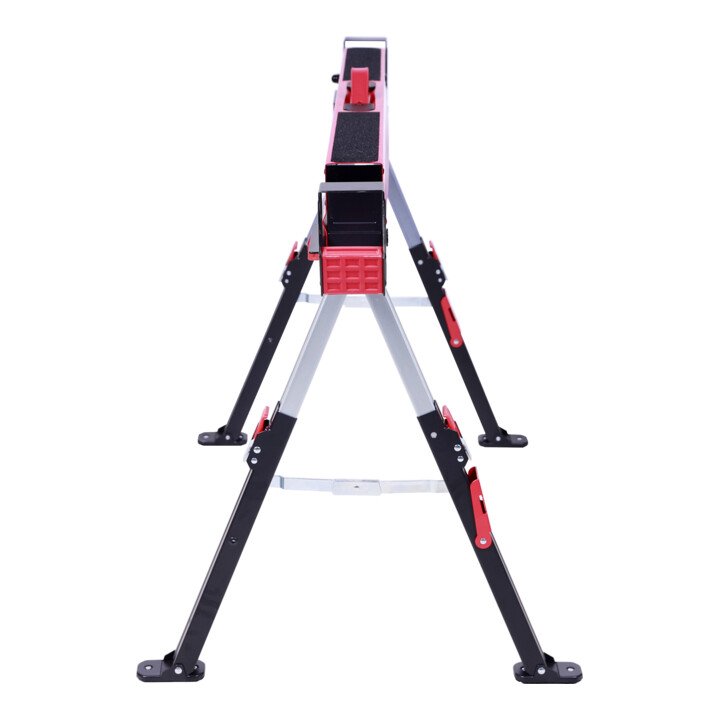 STIER 2x Premium Klapp-Sägebock höhenverstellbar mit Spannmodul 590 kg