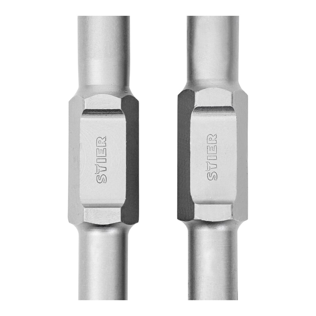 STIER 30 mm SDS-HEX Flachmeißel Set 35/50 x  410 mm für Abbruchhammer