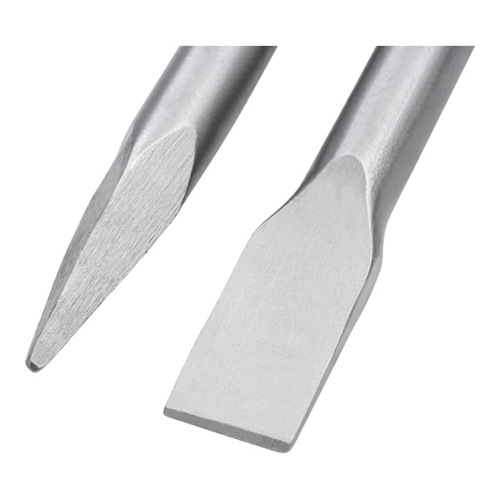 STIER 30 mm SDS-HEX platte beitel puntbeitel set 410 mm voor breekhamer