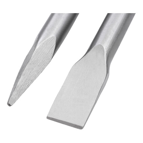 STIER 30 mm SDS-HEX platte beitel puntbeitel set 410 mm voor breekhamer
