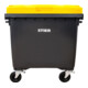 STIER 4-Rad-Müllgroßbehälter 1100 l grau/gelb-2
