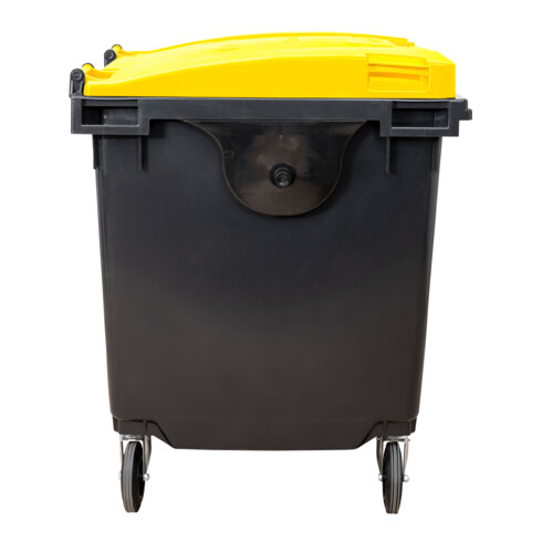 STIER 4-Rad-Müllgroßbehälter 1100 l grau/gelb