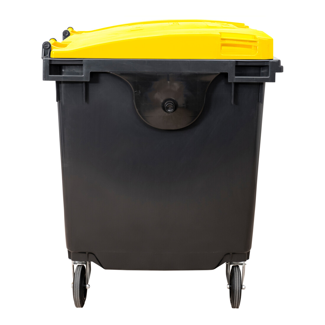 STIER 4-Rad-Müllgroßbehälter 1100 l grau/gelb