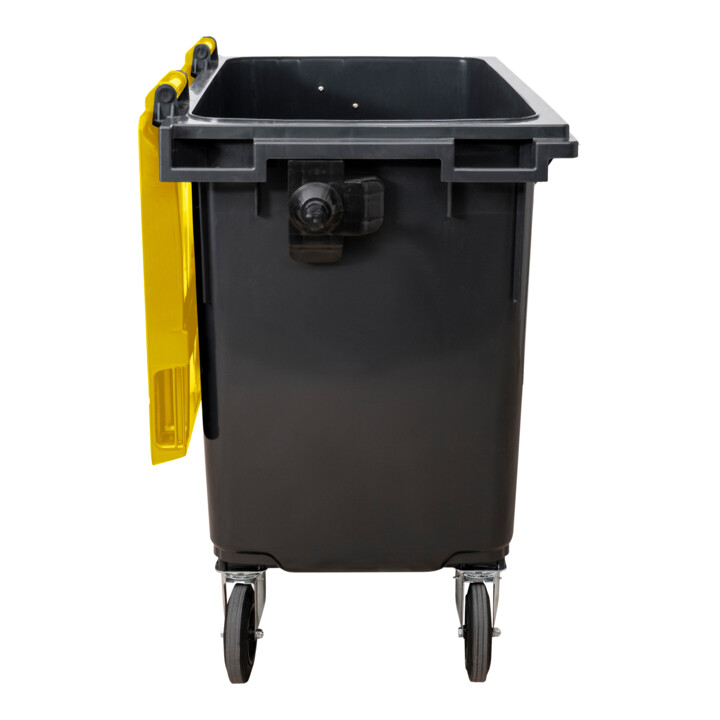 STIER 4-Rad-Müllgroßbehälter 1100 l grau/gelb