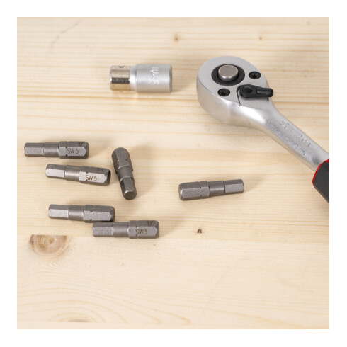 STIER 6-kant-bit 4 mm, vorm C, lengte 25 mm