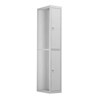 STIER aanbouwelement voor garderobekast 2 vakken 1800x300x500 mm lichtgrijs