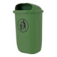 STIER Abfallbehälter mit Regenhaube 50 l grün BxTxH 432x334x745 mm-1
