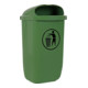 STIER Abfallbehälter mit Regenhaube 50 l grün BxTxH 432x334x745 mm-4