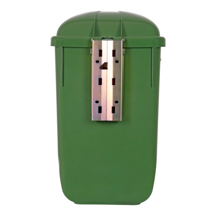 STIER Abfallbehälter mit Regenhaube 50 l grün BxTxH 432x334x745 mm