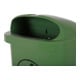 STIER Abfallbehälter mit Regenhaube 50 l grün BxTxH 432x334x745 mm