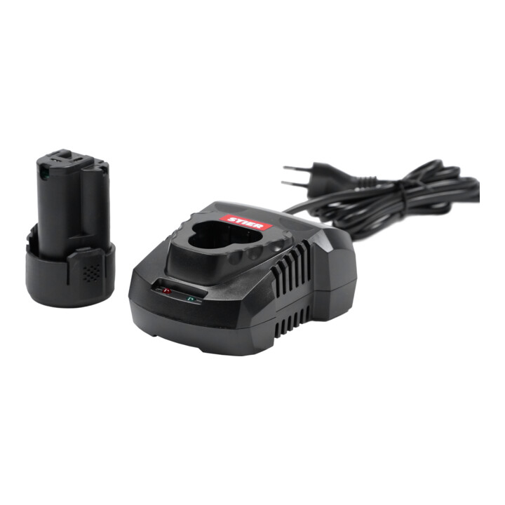 STIER Accu-kartuschenpistool Basic 4000N, incl. 2 accu's + lader + 400 ml koker