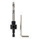 STIER Adattatore 1/4" HEX 1/2" 20 UNF per seghe a tazza 14-32 mm incl. chiave a brugola-1