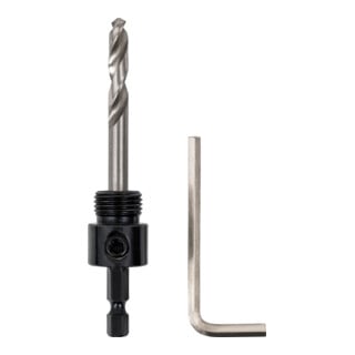STIER Adattatore 1/4" HEX 5/8" 18 UNF per seghe a tazza 32-60 mm incl. chiave a brugola