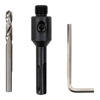 STIER Adattatore SDS Plus 1/2" 20 UNF per seghe a tazza 14-32 mm incl. chiave a brugola