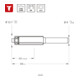 STIER afkantfrees, schachtdiameter 8 mm, HM (HW)-2