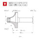 STIER afrondfrees D38,1 x R12,7 x S8 mm HM (HW)-4